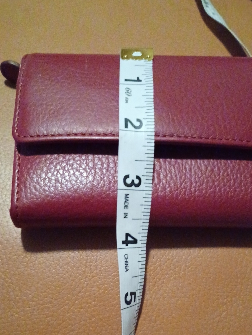 > Red Leather Wallet - Picture 10 of 10